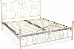 Кровать кованая белая №3