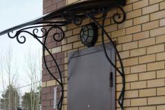 Кованый козырек №6