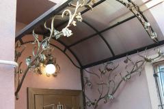 Кованый козырек №9