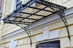 Кованый козырек №8