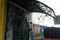 Кованый козырек №3