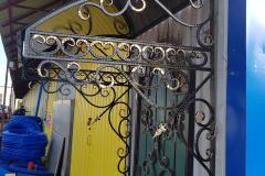 Кованый козырек №4