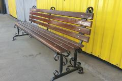 Скамейка Римская со спинкой 1,5м